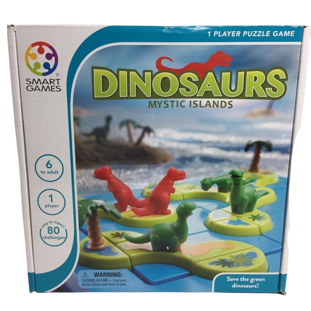 Smart Games Dinosaurs Mystic Island Puzzle Game Jurassic Habitat Brain Games New